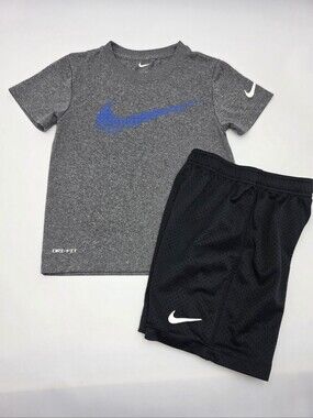 Nike boys' Dri-Fit tee and mesh shorts size 7